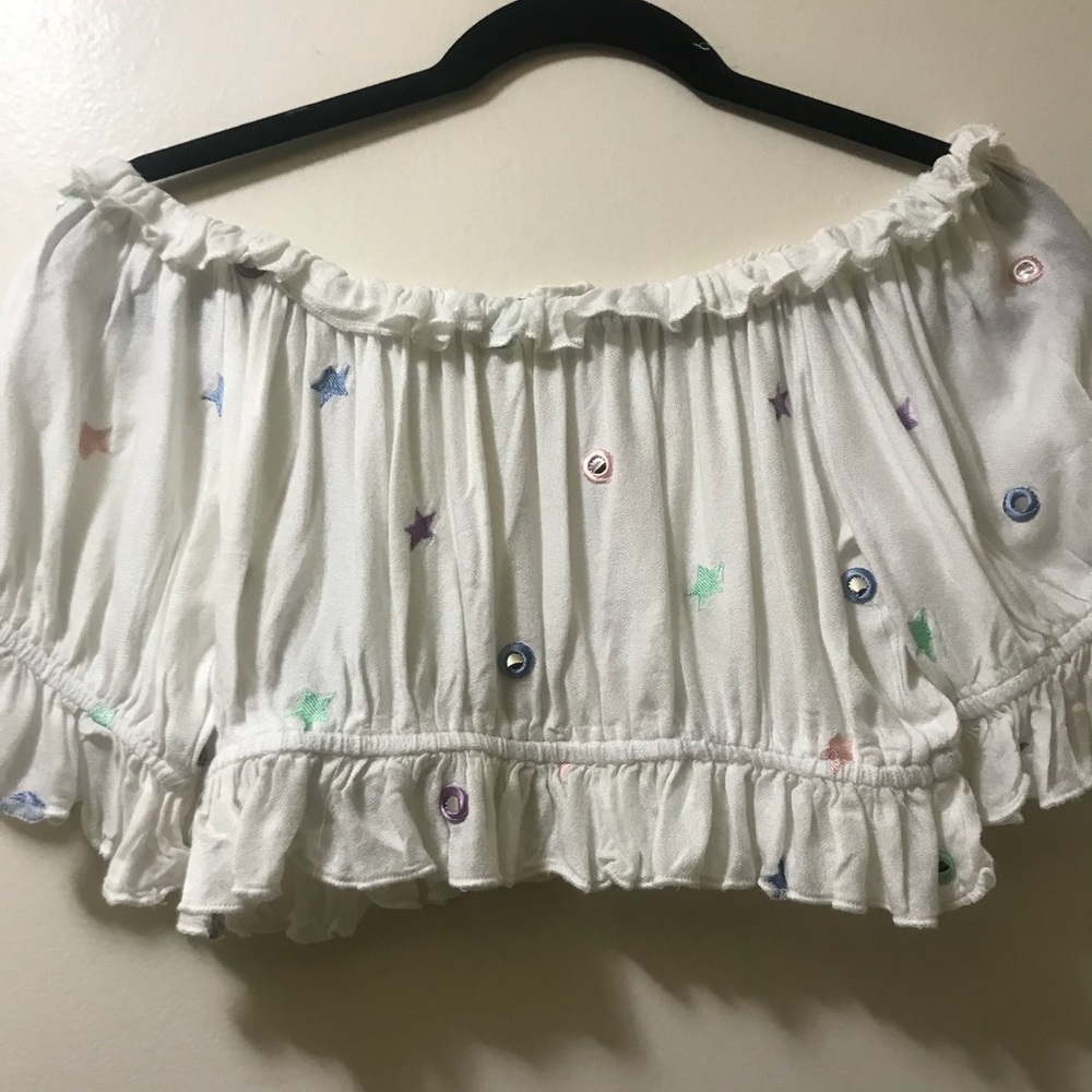 Surf Gypsy Off Shoulder Crop Top